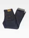 Celana Denim Selvedge Original Pria 15 oz Non Stretch Raw Black Indigo 
